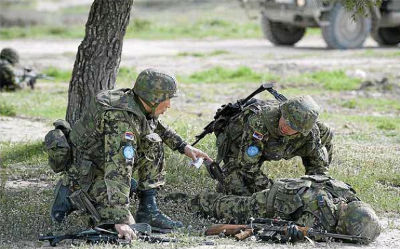 Serbia se adiestra en San Gregorio